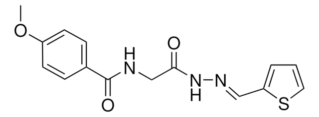 4-METHOXY-N-(2-OXO-2-(2-(2-THIENYLMETHYLENE)HYDRAZINO)ETHYL)BENZAMIDE AldrichCPR