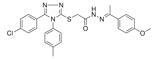 2-{[5-(4-CHLOROPHENYL)-4-(4-METHYLPHENYL)-4H-1,2,4-TRIAZOL-3-YL]SULFANYL}-N'-[(E)-1-(4-METHOXYPHENYL)ETHYLIDENE]ACETOHYDRAZIDE AldrichCPR