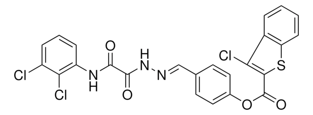 4-((E)-{2-[2-(2,3-DICHLOROANILINO)-2-OXOACETYL]HYDRAZONO}METHYL)PHENYL 3-CHLORO-1-BENZOTHIOPHENE-2-CARBOXYLATE AldrichCPR