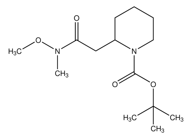 tert-Butyl 2-{2-[methoxy(methyl)amino]-2-oxoethyl}-1-piperidinecarboxylate AldrichCPR