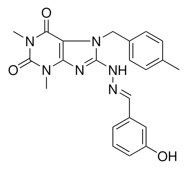 3-HYDROXYBENZALDEHYDE [1,3-DIMETHYL-7-(4-METHYLBENZYL)-2,6-DIOXO-2,3,6,7-TETRAHYDRO-1H-PURIN-8-YL]HYDRAZONE AldrichCPR