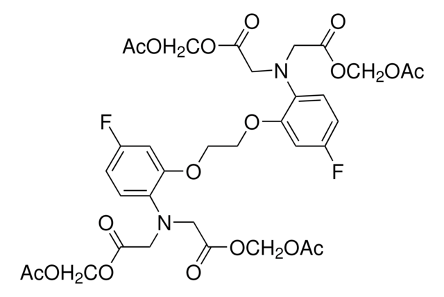 1,2-Bis(2-amino-5-fluorophenoxy)ethane-N,N,N&#8242;,N&#8242;-tetraacetic acid tetrakis(acetoxymethyl) ester &#8805;97.0% (HPLC)