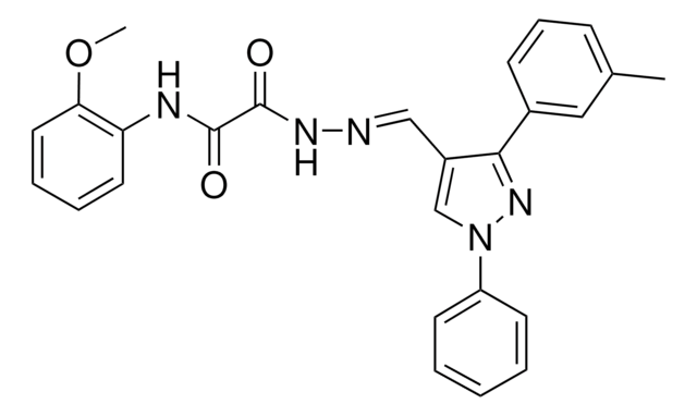 N-(2-METHOXYPHENYL)-2-((2E)-2-{[3-(3-METHYLPHENYL)-1-PHENYL-1H-PYRAZOL-4-YL]METHYLENE}HYDRAZINO)-2-OXOACETAMIDE AldrichCPR