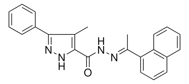 4-METHYL-N'-(1-(1-NAPHTHYL)ETHYLIDENE)-3-PHENYL-1H-PYRAZOLE-5-CARBOHYDRAZIDE AldrichCPR