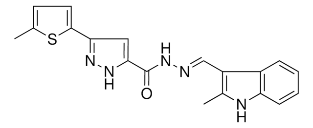 N'-((2-ME-1H-INDOL-3-YL)METHYLENE)3-(5-ME-2-THIENYL)1H-PYRAZOLE-5-CARBOHYDRAZIDE AldrichCPR