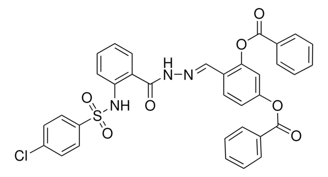 5-(BENZOYLOXY)-2-{(E)-[(2-{[(4-CHLOROPHENYL)SULFONYL]AMINO}BENZOYL)HYDRAZONO]METHYL}PHENYL BENZOATE AldrichCPR