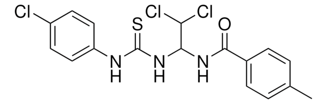 N-(2,2-DICHLORO-1-(((4-CHLOROANILINO)CARBOTHIOYL)AMINO)ETHYL)-4-METHYLBENZAMIDE AldrichCPR