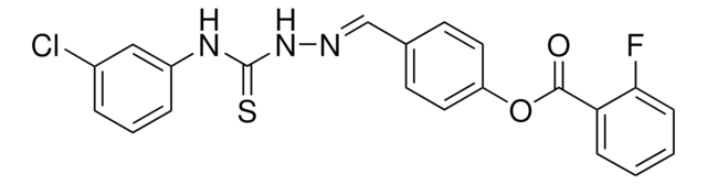 4-(2-((3-CHLOROANILINO)CARBOTHIOYL)CARBOHYDRAZONOYL)PHENYL 2-FLUOROBENZOATE AldrichCPR