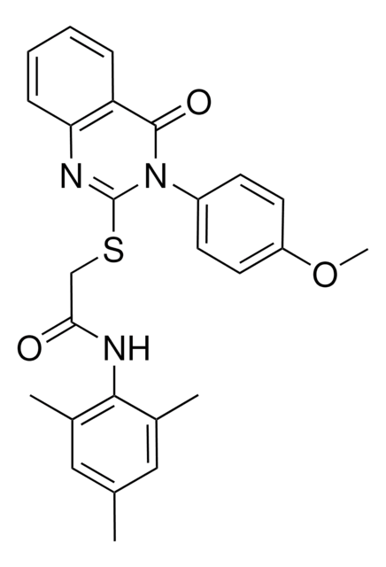 N-MESITYL-2-{[3-(4-METHOXYPHENYL)-4-OXO-3,4-DIHYDRO-2-QUINAZOLINYL]SULFANYL}ACETAMIDE AldrichCPR