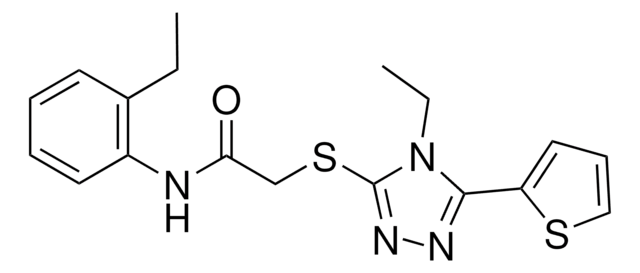 N-(2-ETHYLPHENYL)-2-((4-ETHYL-5-(2-THIENYL)-4H-1,2,4-TRIAZOL-3-YL)THIO)ACETAMIDE AldrichCPR