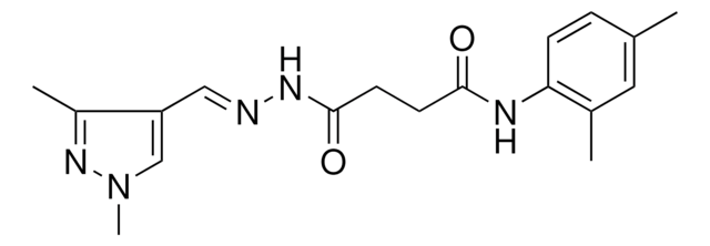 N-(2,4-DIMETHYLPHENYL)-4-{(2E)-2-[(1,3-DIMETHYL-1H-PYRAZOL-4-YL)METHYLENE]HYDRAZINO}-4-OXOBUTANAMIDE AldrichCPR