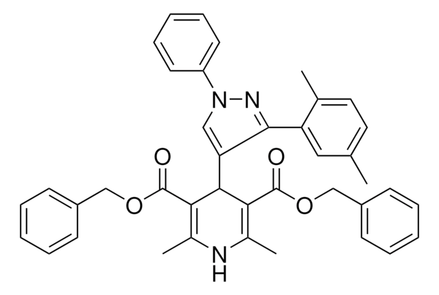 DIBENZYL 4-[3-(2,5-DIMETHYLPHENYL)-1-PHENYL-1H-PYRAZOL-4-YL]-2,6-DIMETHYL-1,4-DIHYDRO-3,5-PYRIDINEDICARBOXYLATE AldrichCPR