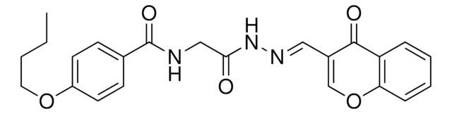 4-BUTOXY-N-(2-OXO-2-(2-((4-OXO-4H-CHROMEN-3-YL)METHYLENE)HYDRAZINO)ET)BENZAMIDE AldrichCPR