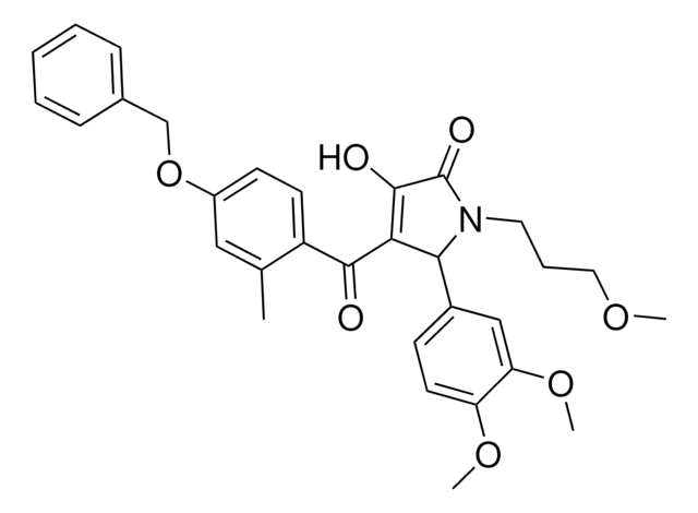 4-[4-(BENZYLOXY)-2-METHYLBENZOYL]-5-(3,4-DIMETHOXYPHENYL)-3-HYDROXY-1-(3-METHOXYPROPYL)-1,5-DIHYDRO-2H-PYRROL-2-ONE AldrichCPR