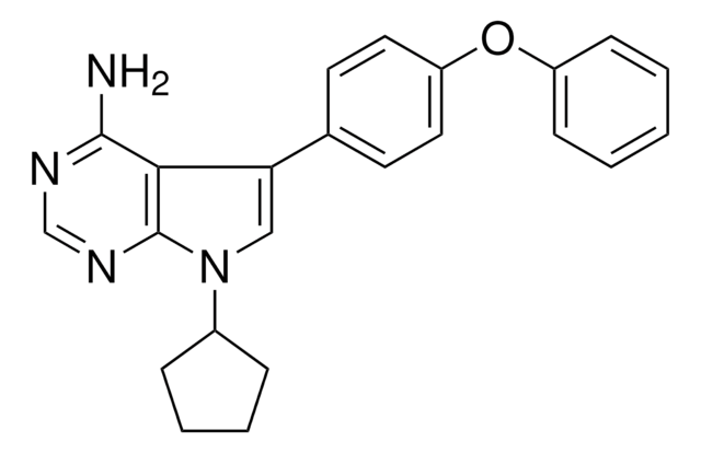 7-Cyclopentyl-5-(4-phenoxyphenyl)-7H-pyrrolo[2,3&#8209;d]pyrimidin-4-ylamine &#8805;98% (HPLC)