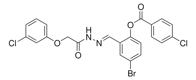 4-BROMO-2-(2-((3-CHLOROPHENOXY)ACETYL)CARBOHYDRAZONOYL)PHENYL 4-CHLOROBENZOATE AldrichCPR