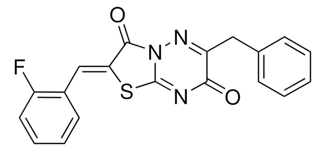 (2Z)-6-BENZYL-2-(2-FLUOROBENZYLIDENE)-7H-[1,3]THIAZOLO[3,2-B][1,2,4]TRIAZINE-3,7(2H)-DIONE AldrichCPR