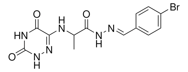 N'-[(E)-(4-BROMOPHENYL)METHYLIDENE]-2-[(3,5-DIOXO-2,3,4,5-TETRAHYDRO-1,2,4-TRIAZIN-6-YL)AMINO]PROPANOHYDRAZIDE AldrichCPR