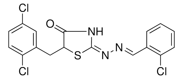 2-CL-BENZALDEHYDE (5-(2,5-DI-CL-BENZYL)4-OXO-1,3-THIAZOLIDIN-2-YLIDENE)HYDRAZONE AldrichCPR