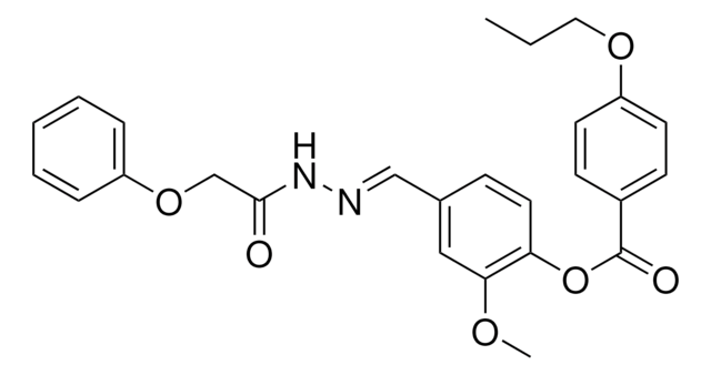 2-METHOXY-4-(2-(PHENOXYACETYL)CARBOHYDRAZONOYL)PHENYL 4-PROPOXYBENZOATE AldrichCPR