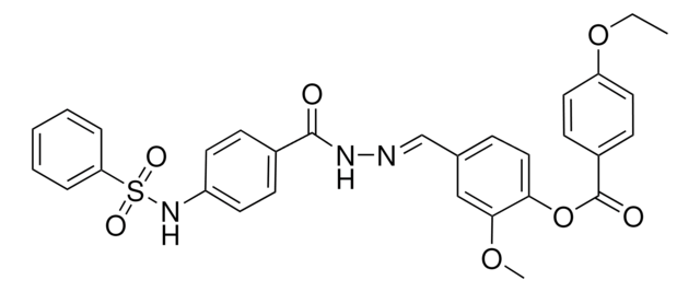 2-METHOXY-4-[(E)-({4-[(PHENYLSULFONYL)AMINO]BENZOYL}HYDRAZONO)METHYL]PHENYL 4-ETHOXYBENZOATE AldrichCPR