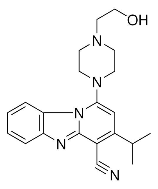 1-[4-(2-HYDROXYETHYL)-1-PIPERAZINYL]-3-ISOPROPYLPYRIDO[1,2-A]BENZIMIDAZOLE-4-CARBONITRILE AldrichCPR