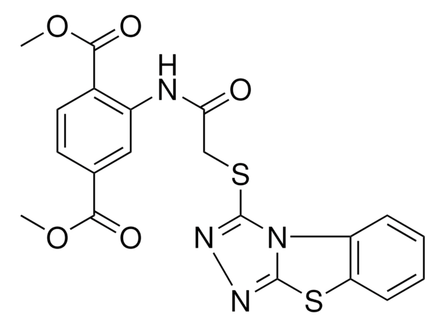 DIMETHYL 2-{[([1,2,4]TRIAZOLO[3,4-B][1,3]BENZOTHIAZOL-3-YLSULFANYL)ACETYL]AMINO}TEREPHTHALATE AldrichCPR