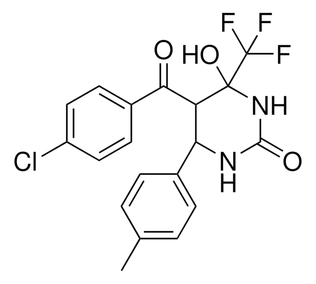 5-(4-CHLOROBENZOYL)-4-HYDROXY-6-(4-METHYLPHENYL)-4-(TRIFLUOROMETHYL)TETRAHYDRO-2(1H)-PYRIMIDINONE AldrichCPR