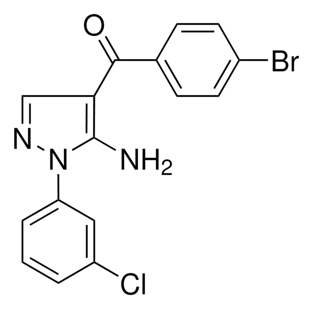 (5-AMINO-1-(3-CHLOROPHENYL)-1H-PYRAZOL-4-YL)(4-BROMOPHENYL)METHANONE AldrichCPR