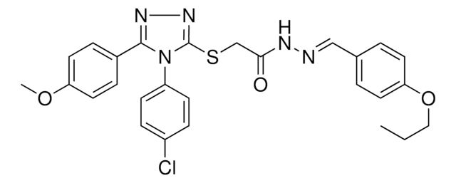 2-{[4-(4-CHLOROPHENYL)-5-(4-METHOXYPHENYL)-4H-1,2,4-TRIAZOL-3-YL]SULFANYL}-N'-[(E)-(4-PROPOXYPHENYL)METHYLIDENE]ACETOHYDRAZIDE AldrichCPR