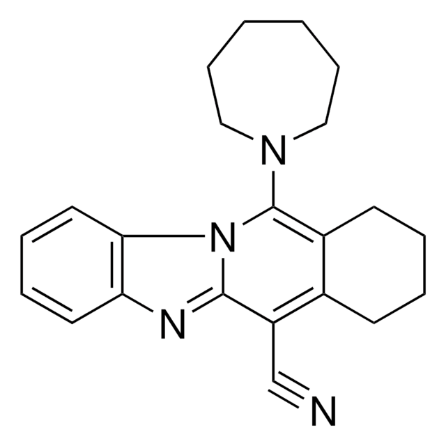 11-(1-AZEPANYL)-7,8,9,10-TETRAHYDROBENZIMIDAZO(1,2-B)ISOQUINOLINE-6-CARBONITRILE AldrichCPR