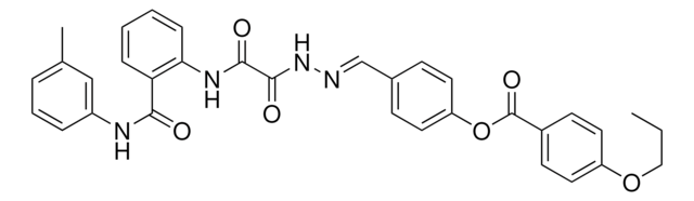 4-[(E)-(2-{2-OXO-2-[2-(3-TOLUIDINOCARBONYL)ANILINO]ACETYL}HYDRAZONO)METHYL]PHENYL 4-PROPOXYBENZOATE AldrichCPR