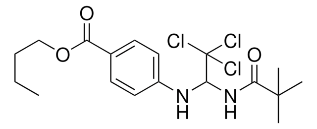 BUTYL 4-((2,2,2-TRICHLORO-1-((2,2-DIMETHYLPROPANOYL)AMINO)ETHYL)AMINO)BENZOATE AldrichCPR