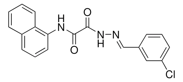 2-(2-(3-CHLOROBENZYLIDENE)HYDRAZINO)-N-(1-NAPHTHYL)-2-OXOACETAMIDE AldrichCPR