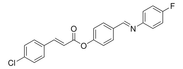 4-(((4-FLUOROPHENYL)IMINO)METHYL)PHENYL 3-(4-CHLOROPHENYL)ACRYLATE AldrichCPR