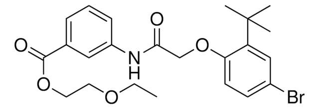 2-ETHOXYETHYL 3-(((4-BROMO-2-TERT-BUTYLPHENOXY)ACETYL)AMINO)BENZOATE AldrichCPR