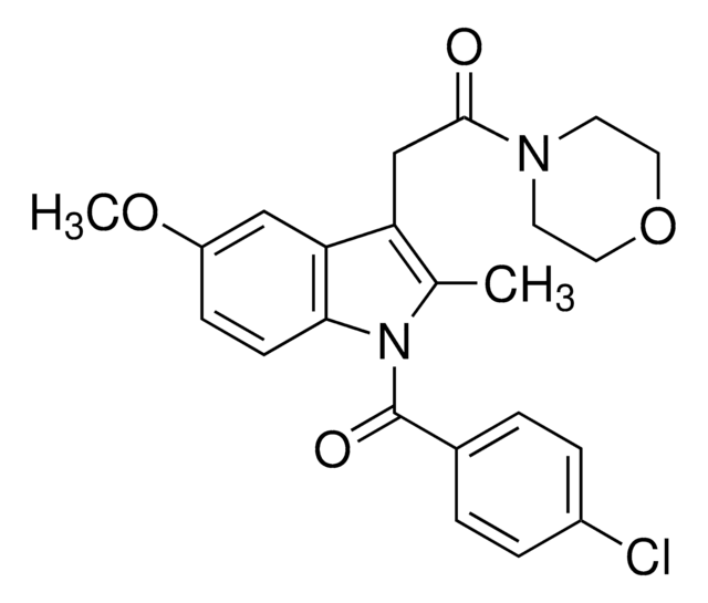 Indomethacin morpholinylamide solid