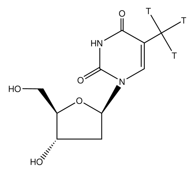 Thymidine-(methyl-3H) &#8805;95% radiochemical purity basis (HPLC), extent of labeling: 20-25&#160;Ci/mmol, aqueous ethanol solution