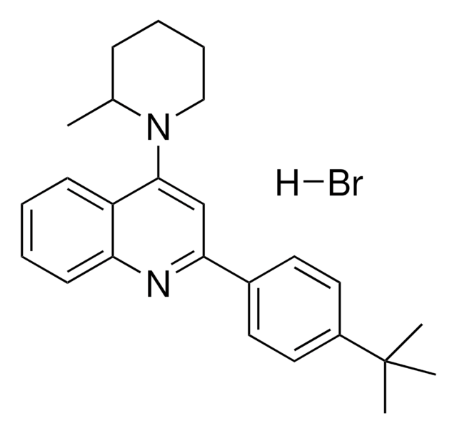 2-(4-TERT-BUTYLPHENYL)-4-(2-METHYL-1-PIPERIDINYL)QUINOLINE HYDROBROMIDE AldrichCPR