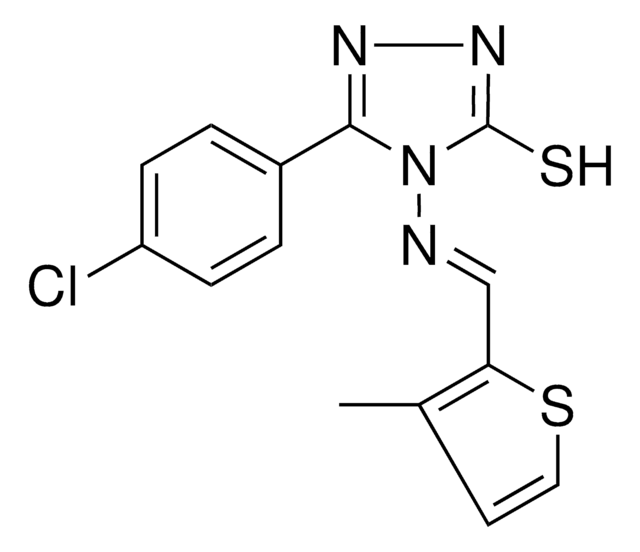 5-(4-CHLORO-PH)-4-(((3-ME-2-THIENYL)METHYLENE)AMINO)-4H-1,2,4-TRIAZOLE-3-THIOL AldrichCPR