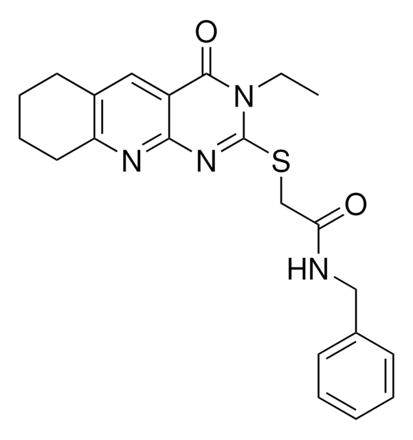 N-BENZYL-2-(3-ETHYL-4-OXO-3,4,6,7,8,9-HEXAHYDRO-PYRIMIDO[4,5-B]QUINOLIN-2-YLSULFANYL)-ACETAMIDE AldrichCPR