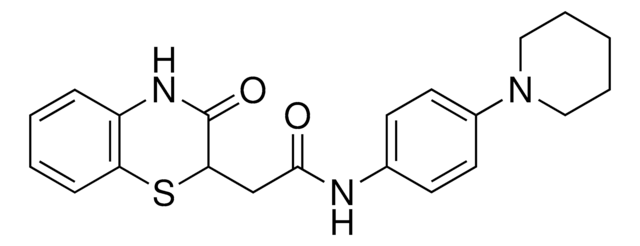 2-(3-OXO-3,4-DIHYDRO-2H-1,4-BENZOTHIAZIN-2-YL)-N-(4-(1-PIPERIDINYL)PH)ACETAMIDE AldrichCPR