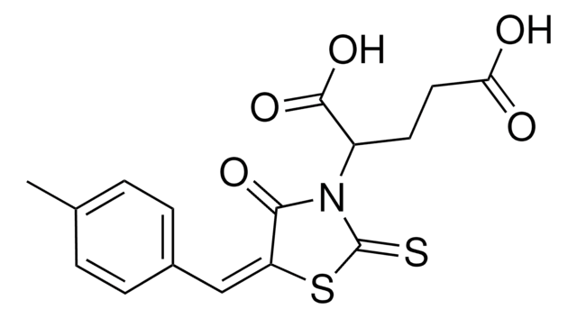 2-(5-(4-METHYLBENZYLIDENE)-4-OXO-2-THIOXO-1,3-THIAZOLIDIN-3-YL)PENTANEDIOIC ACID AldrichCPR