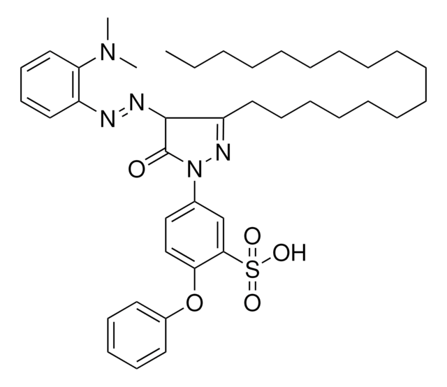 5-(4-{(E)-[2-(DIMETHYLAMINO)PHENYL]DIAZENYL}-3-HEPTADECYL-5-OXO-4,5-DIHYDRO-1H-PYRAZOL-1-YL)-2-PHENOXYBENZENESULFONIC ACID AldrichCPR