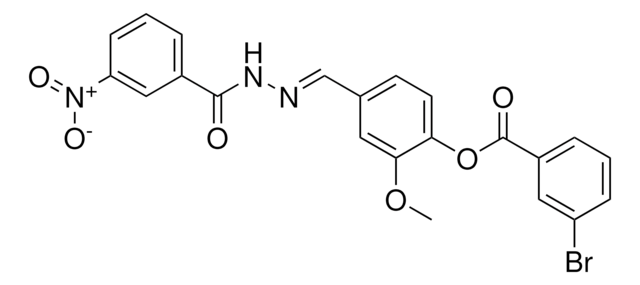 2-METHOXY-4-(2-(3-NITROBENZOYL)CARBOHYDRAZONOYL)PHENYL 3-BROMOBENZOATE AldrichCPR