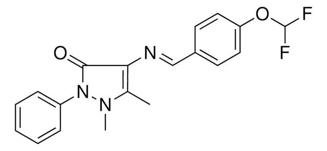 4-((4-DIFLUOROMETHOXY-BENZYLIDENE)-AMINO)-1,5-DIMETHYL-2-PH-1,2-2H-PYRAZOL-3-ONE AldrichCPR