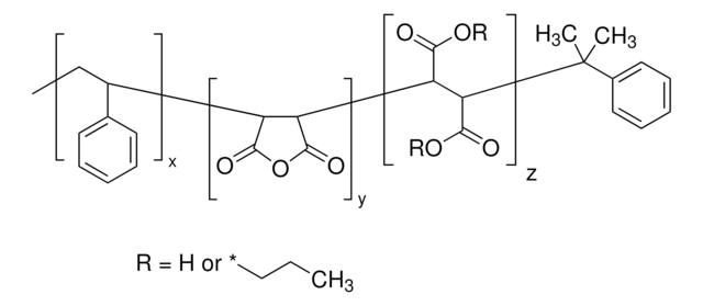 Poly(styrene-co-maleic anhydride), partial propyl ester, cumene terminated average Mn ~1,900 by GPC