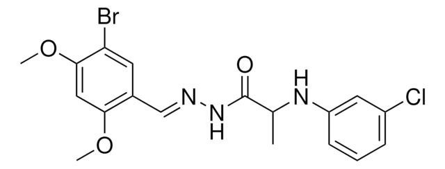 N'-(5-BROMO-2,4-DIMETHOXYBENZYLIDENE)-2-(3-CHLOROANILINO)PROPANOHYDRAZIDE AldrichCPR