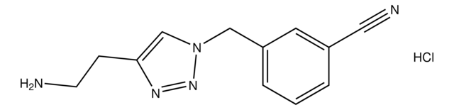 3-((4-(2-Aminoethyl)-1H-1,2,3-triazol-1-yl)methyl)benzonitrile hydrochloride AldrichCPR