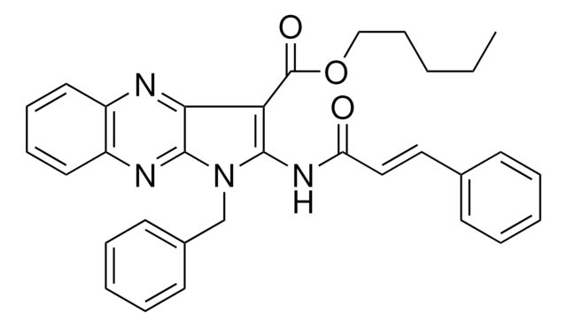 PENTYL 1-BENZYL-2-(CINNAMOYLAMINO)-1H-PYRROLO(2,3-B)QUINOXALINE-3-CARBOXYLATE AldrichCPR